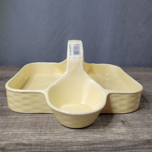 Nikko Woodbury Basket Ivory Hostess Tray - Picture 2 of 8